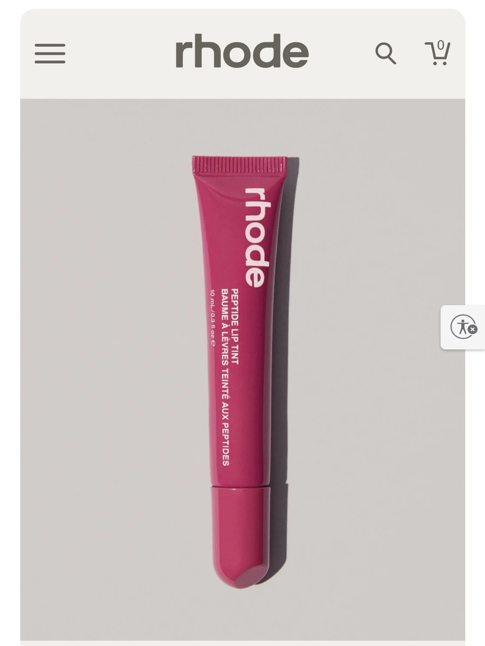 RHODE Peptide Lip Tint — Raspberry jelly - Picture 2 of 4